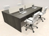 Four Person Modern Acrylic Divider Office Workstation Desk Set, #OT-SUS-FP20