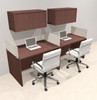 Two Person Modern Acrylic Divider Office Workstation Desk Set, #OT-SUS-SP27