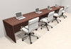 Four Person Modern No Panel Office Workstation Desk Set, #OT-SUS-SPN12
