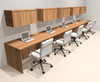 Five Person Modern No Panel Office Workstation Desk Set, #OT-SUS-SPN41