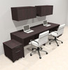 Two Person Modern No Panel Office Workstation Desk Set, #OT-SUS-SPN48