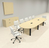 Racetrack Cable Management 12' Feet Conference Table, #OF-CON-CRP10