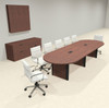 Racetrack Cable Management 12' Feet Conference Table, #OF-CON-CRP13