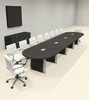 Racetrack Cable Management 18' Feet Conference Table, #OF-CON-CRP39