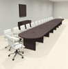 Racetrack Cable Management 30' Feet Conference Table, #OF-CON-CRP86