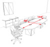 Modern Racetrack 12' Feet Conference Table, #OF-CON-CRQ15