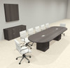 Modern Racetrack 12' Feet Conference Table, #OF-CON-CRQ16