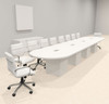 Modern Racetrack 18' Feet Conference Table, #OF-CON-CRQ33