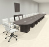 Modern Racetrack 30' Feet Conference Table, #OF-CON-CRQ88