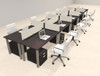 10 Person Modern  Metal Leg Office Workstation Desk Set, #OT-SUL-FPM89