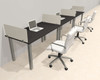 3 Person Modern  Metal Leg Office Workstation Desk Set, #OT-SUL-SPM9