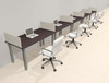 5 Person Modern  Metal Leg Office Workstation Desk Set, #OT-SUL-SPM18