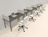 5 Person Modern  Metal Leg Office Workstation Desk Set, #OT-SUL-SPM20