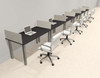 6 Person Modern  Metal Leg Office Workstation Desk Set, #OT-SUL-SPM24