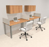 2 Person Modern  Metal Leg Office Workstation Desk Set, #OT-SUL-SPM51
