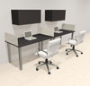 2 Person Modern  Metal Leg Office Workstation Desk Set, #OT-SUL-SPM54
