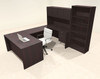 6pcs U Shaped 60"w X 102"d Modern Executive Office Desk, #OT-SUS-U8
