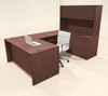 5pcs U Shaped 60"w X 102"d Modern Executive Office Desk, #OT-SUS-U27