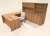 7pcs U Shaped 60"w X 102"d Modern Executive Office Desk, #OT-SUS-U41