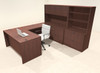 7pcs U Shaped 60"w X 102"d Modern Executive Office Desk, #OT-SUS-U42