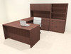 7pcs U Shaped 60"w X 102"d Modern Executive Office Desk, #OT-SUS-U52