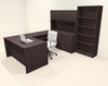 6pcs U Shaped 60"w X 102"d Modern Executive Office Desk, #OT-SUS-U73