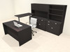 7pcs U Shaped 60"w X 102"d Modern Executive Office Desk, #OT-SUS-UH59