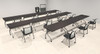 11pcs I Shape 20' Feet Nesting Training / Conference Table, #OT-SUL-T49-A