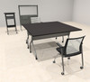 2pcs SQUARE Shape 5' Feet Nesting Training / Conference Table, #OT-SUL-T4-B