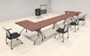 5pcs U Shape 20' Feet Nesting Training / Conference Table, #OT-SUL-T17-B