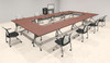 10pcs O Shape 20' Feet Nesting Training / Conference Table, #OT-SUL-T42-B