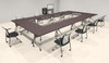 10pcs O Shape 20' Feet Nesting Training / Conference Table, #OT-SUL-T43-B