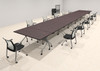 12pcs RETANGULAR Shape 30' Feet Nesting Training / Conference Table, #OT-SUL-T53-C