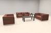 4pcs 6 Person Modern Office LeatherSoft CHAIR + LOVE Set, #UF-REG-CLF2-B