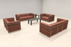 4pcs 10 Person Modern Office LeatherSoft LOVE + SOFA Set, #UF-REG-LSF3-B