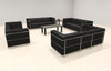 4pcs 12 Person Modern Office LeatherSoft SOFA Set, #UF-REG-SF4-D