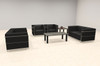 4pcs 6 Person Modern Office LeatherSoft CHAIR + LOVE Set, #UF-REG-CLF2-D