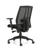 Hi Mesh Back Black Woven Fabric Cushion Office Chair, #OT-017