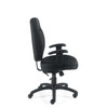 Mid Fabric Back Black Patterned Fabric Cushion Office Chair, #OT-028