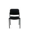 Low Patterned Fabric Black Patterned Fabric Cushion Office Stack Chair, #OT-058