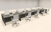 10 Person Modern Divider Office Workstation Desk Set, #OT-SUL-FP80