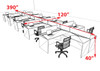 10 Person Modern Divider Office Workstation Desk Set, #OT-SUL-FP92