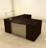 3pc L Shaped Modern Contemporary Executive Office Desk Set, #OF-CON-L65