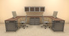 Two Persons Modern Executive Office Workstation Desk Set, #OF-CON-S19