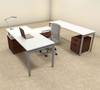 4pc U Shaped Modern Contemporary Executive Office Desk Set, #OF-CON-U47