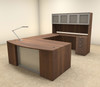 6pc U Shaped Modern Contemporary Executive Office Desk Set, #OF-CON-U59