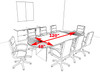 Modern Racetrack 10' Feet Conference Table, #OT-SUL-C11