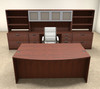 10pc Fan Front Modern Executive Office Desk Set, #OT-SUL-D14