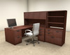 7pc L Shaped Modern Executive Office Desk, #OT-SUL-L14