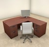 4pc L Shaped Modern Executive Office Desk, #OT-SUL-L2